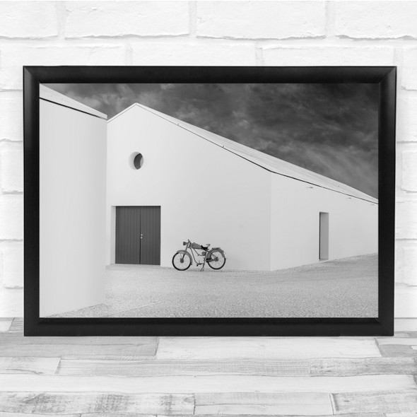 Bike Architecture Minimalist Motorbike Wall Art Print