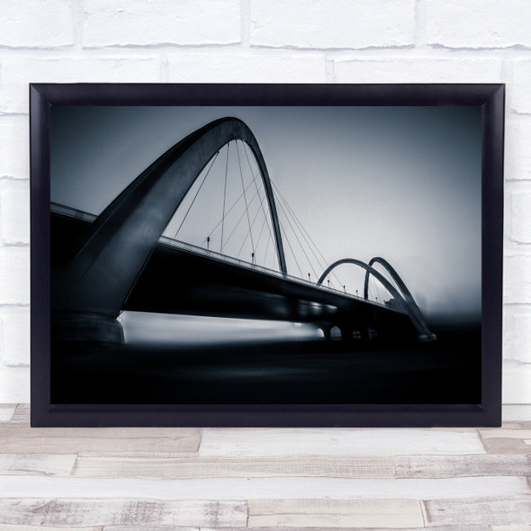 Bridge North Central blue architecture Wall Art Print