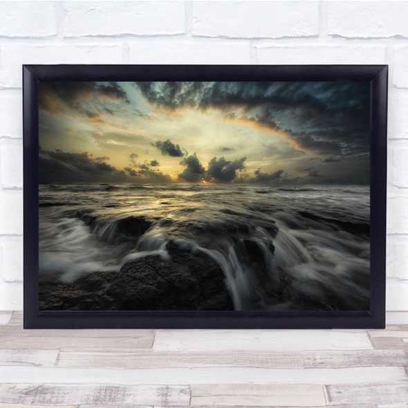 Landscape Seascape Long Exposure Flow Wall Art Print