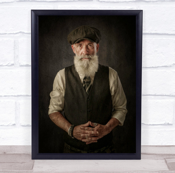 Papa George old man with beard farmer Wall Art Print