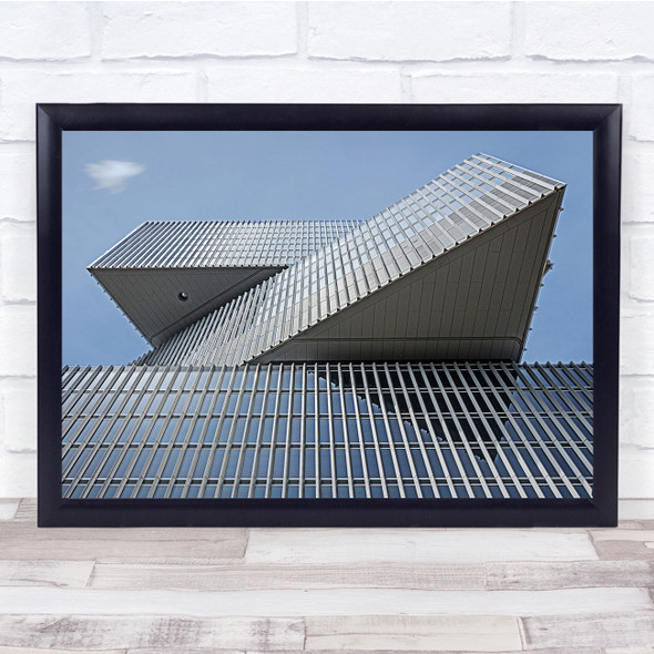 Stacked Architecture Windows Abstract Wall Art Print
