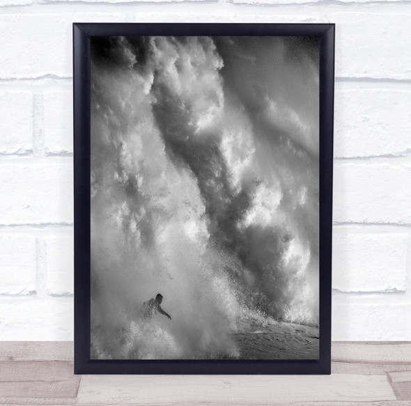 Surfing On The Wall large waves sport Wall Art Print