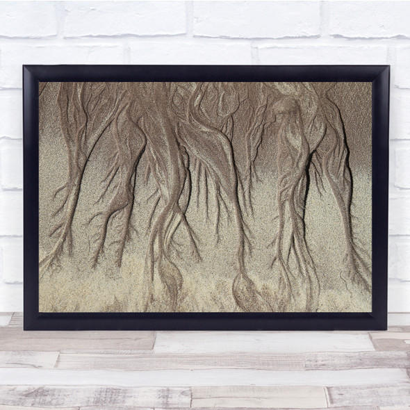 abstract sand trails landscape roots Wall Art Print