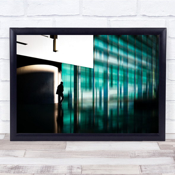 Architecture Creative Silhouette Man Wall Art Print