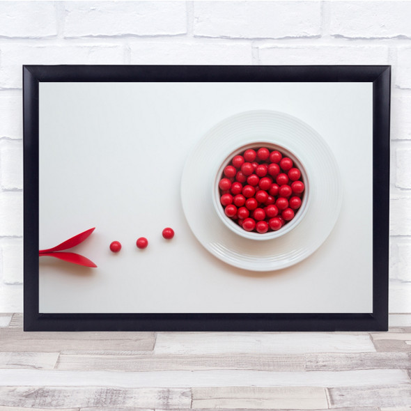 Chocolates Red Bowl Cairns Australia Wall Art Print