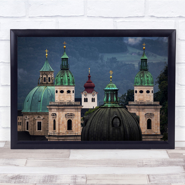 Churches Domes Cross Abbey Cathedral Wall Art Print