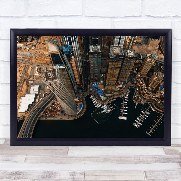 Dubai Skyscrapers City Urban Travel Wall Art Print