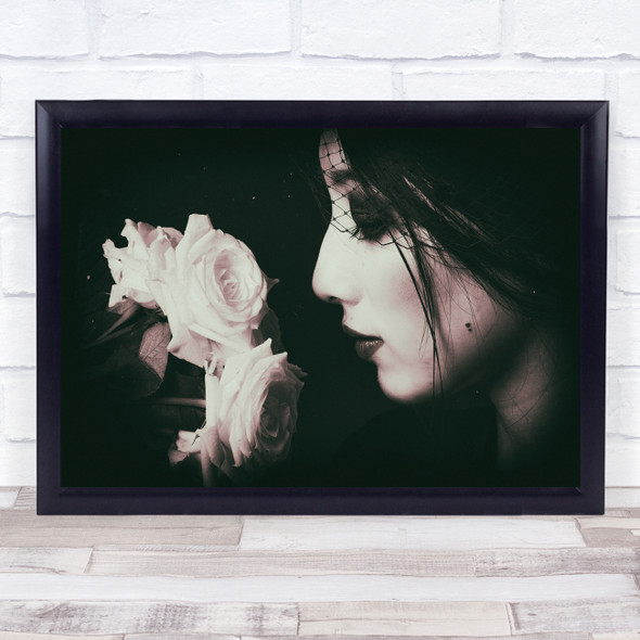 Mood Portrait Light Studio The Rose Wall Art Print