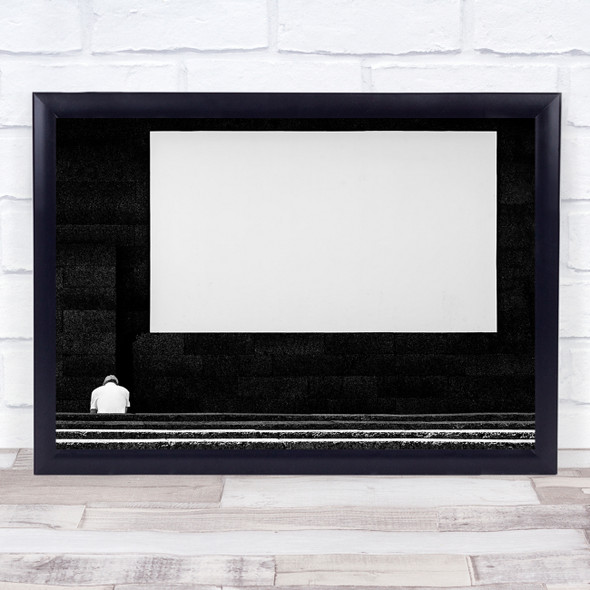 The Big Picture White screen person Wall Art Print