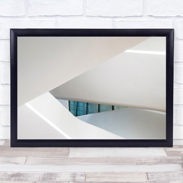 Blue Eye window white architecture Wall Art Print