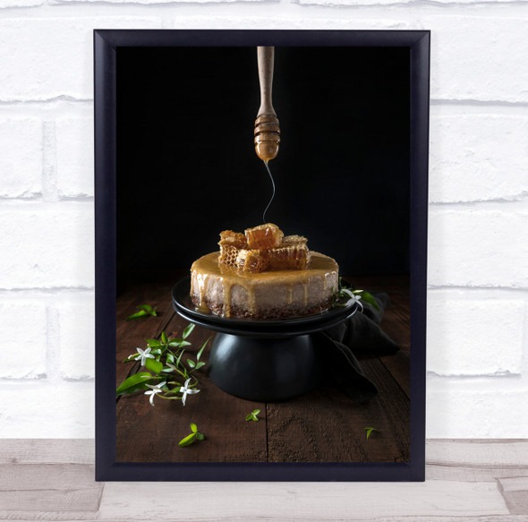 Baklava Cheesecake And Honey Comb Wall Art Print