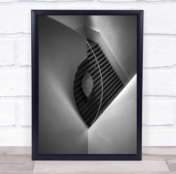 Cam Staircase curved architecture Wall Art Print