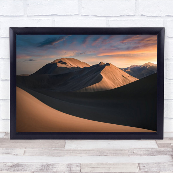 Desert Landscape Sand Dune Sunset Wall Art Print