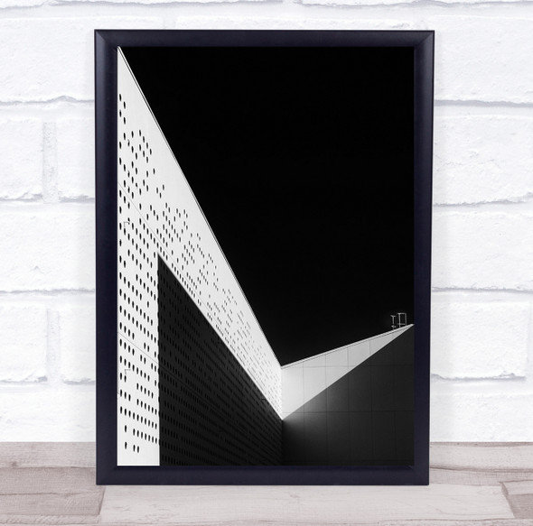 Lines building shadow right angle Wall Art Print