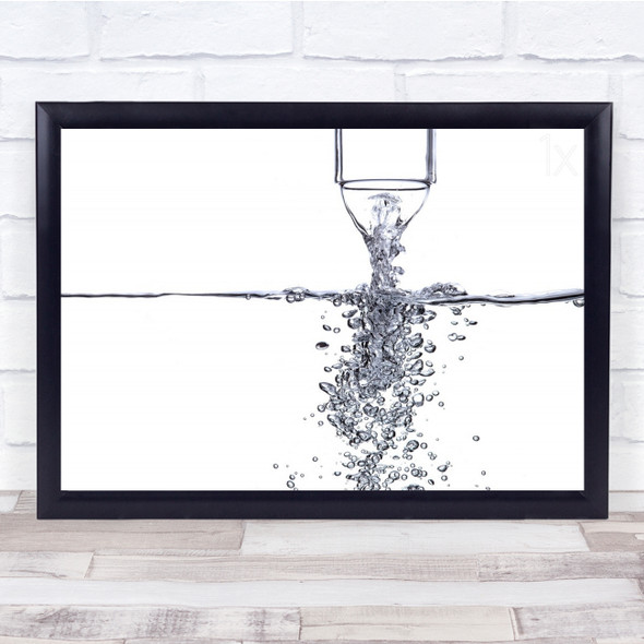 Water Of Life Pouring tap Bubbles Wall Art Print