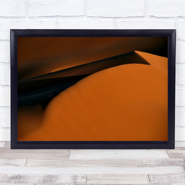 Desert Landscape Abstract Orange Wall Art Print
