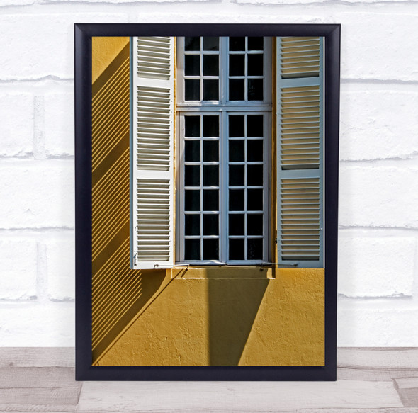 Don't Let The Sunshine In window Wall Art Print