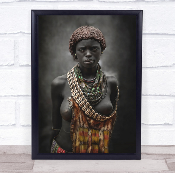 Ethiopia Tribe Hamer Women Woman Wall Art Print