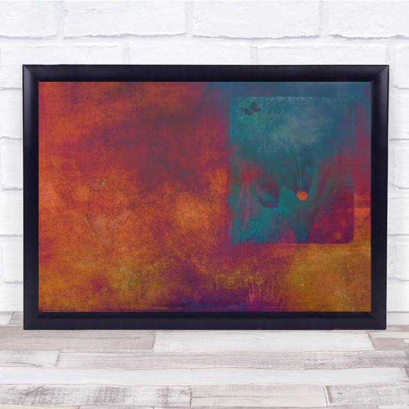 Perception Abstract Heat Colours Wall Art Print