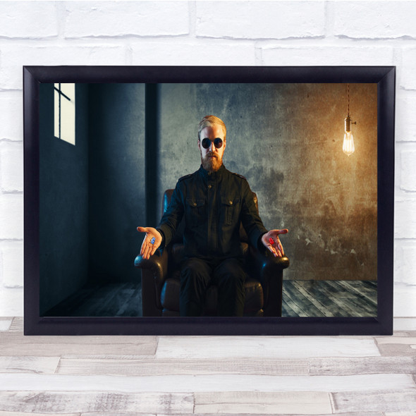 Red Pill Or Blue Pill Light Room Wall Art Print