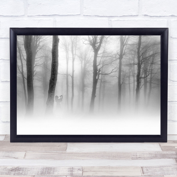 Dryad Mist Forest Creepy trees Wall Art Print
