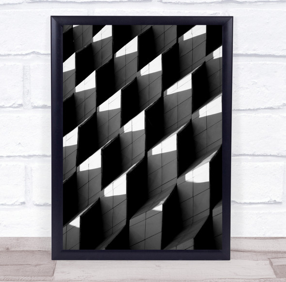 The Patterns abstract building Wall Art Print