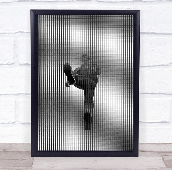 The Grid man walking up shot Wall Art Print