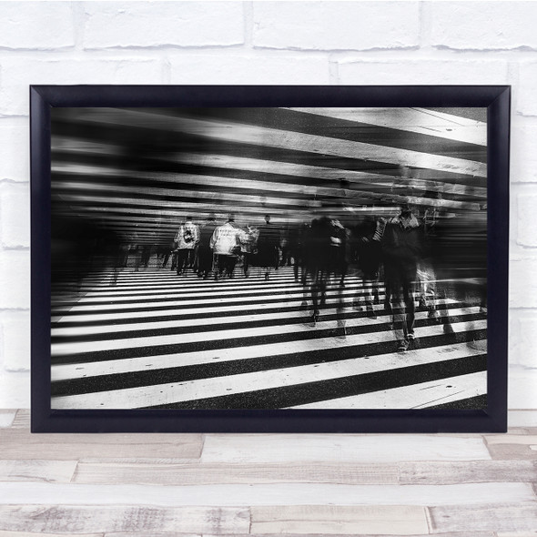 Parallel Worlds Black White Wall Art Print