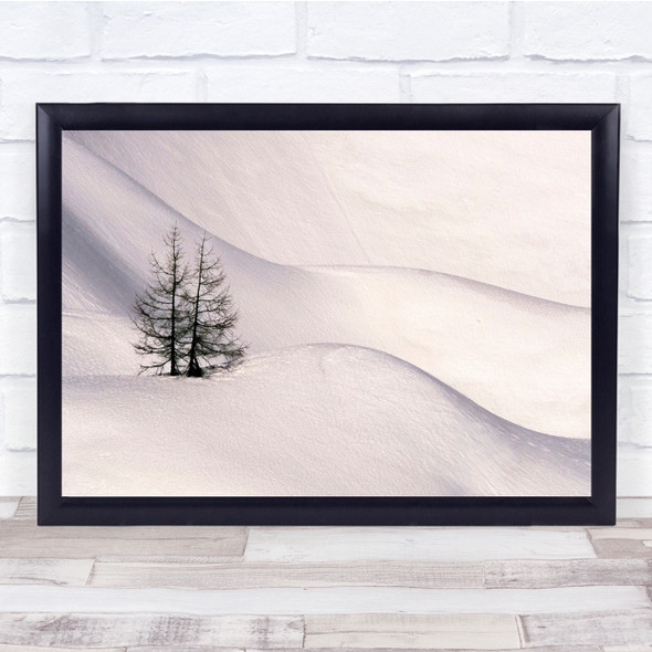 Trees In The Snow landscape Wall Art Print