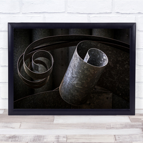 Crispum spiral metal fence Wall Art Print