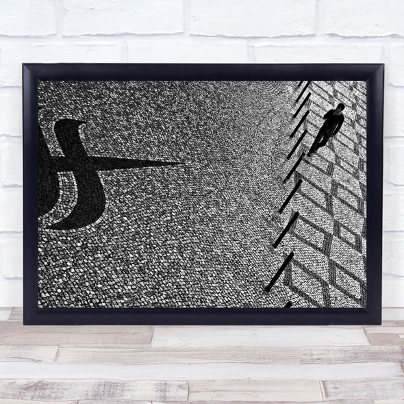 One Way Street man walking Wall Art Print