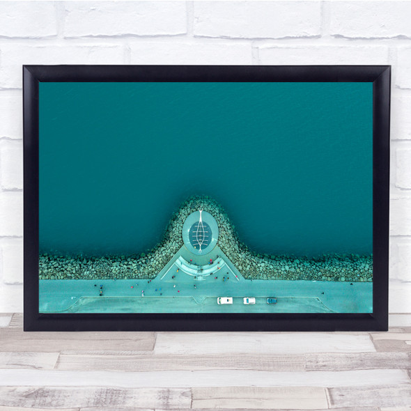 The Sun Voyager Water Blue Wall Art Print