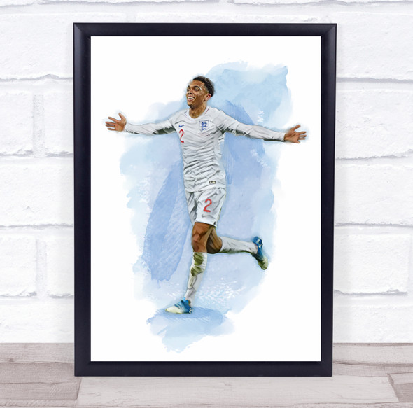 Footballer Trent Alexander Football Player Watercolor Wall Art Print