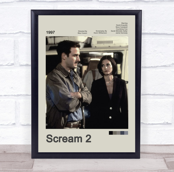 Scream 2 Movie Polaroid Vintage Film Wall Art Poster Print