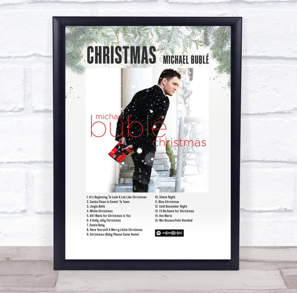 Michael Buble Christmas Music Polaroid Vintage Music Wall Art Poster Print