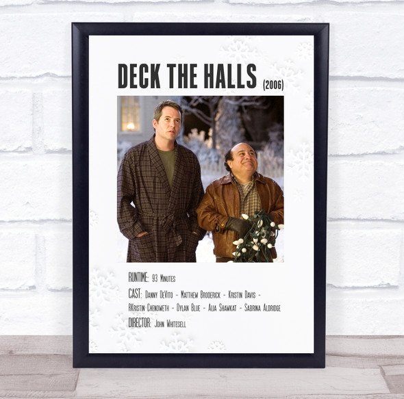 Deck the Halls Polaroid Movie Vintage Music Wall Art Poster Print