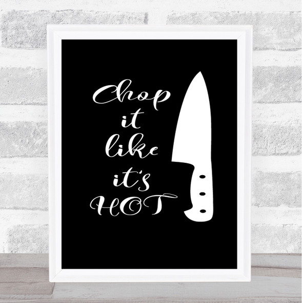 Knife Quote Print Black & White