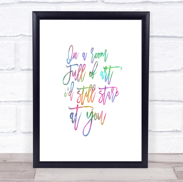 Room Full Of Art Rainbow Quote Print