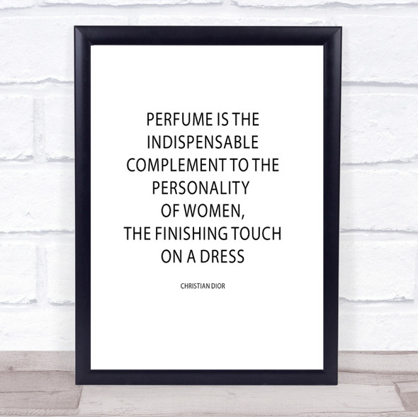 Christian Dior Perfume Quote Print Poster Typography Word Art Picture