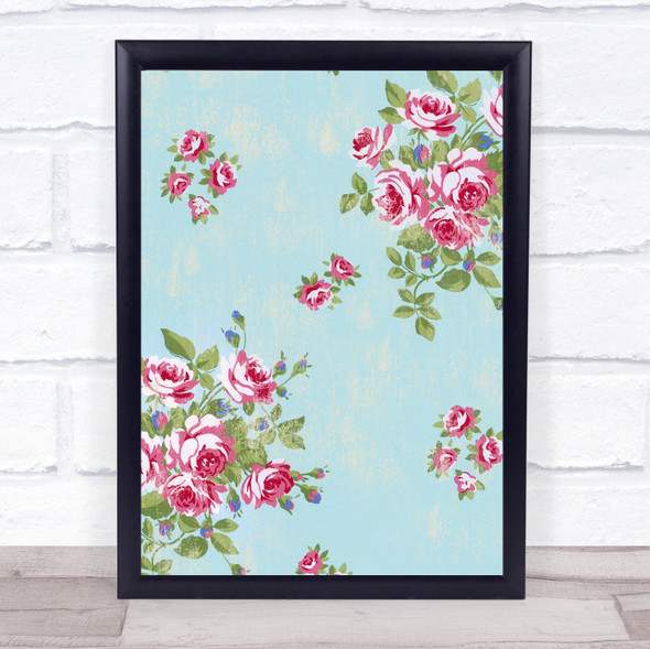 Vintage Roses Framed Wall Art Print