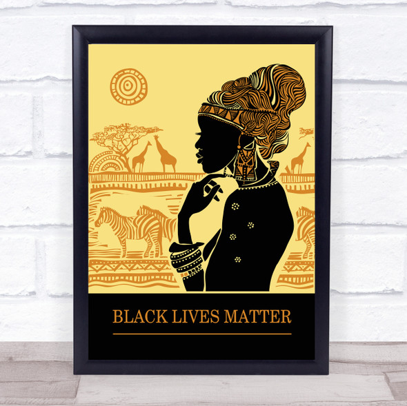 Black Lives Matter Africa Origin History Movement Wall Art Print