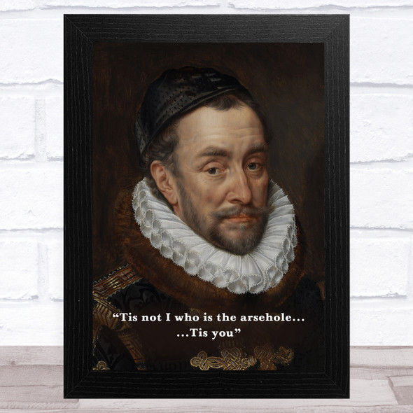 Renaissance Humour Rude Nobleman Funny Eccentric Wall Art Print