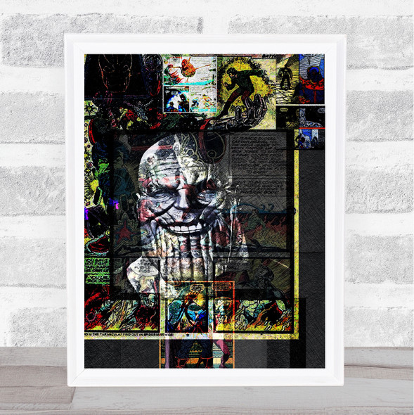 Thanos Grunge Comic Style Children's Kids Wall Art Print