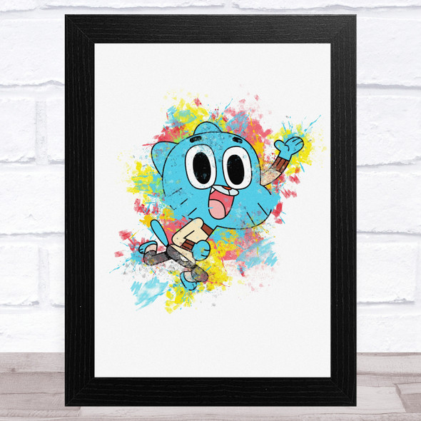 The Amazing World Of Gumball Gumball Watterson Children's Kid's Wall Art Print