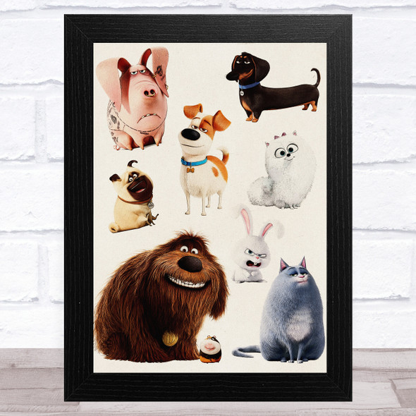 The Secret Life Of Pets Friends Children's Kid's Wall Art Print