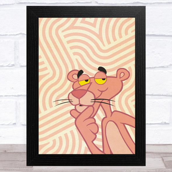 The Pink Panther Vintage Retro Children's Kid's Wall Art Print