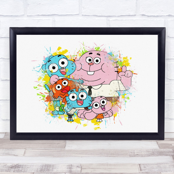 The Amazing World Of Gumball Children's Kid's Wall Art Print