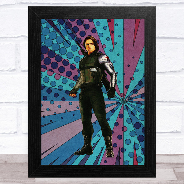 Bucky Barnes Sebastian Stan Children's Kid's Wall Art Print