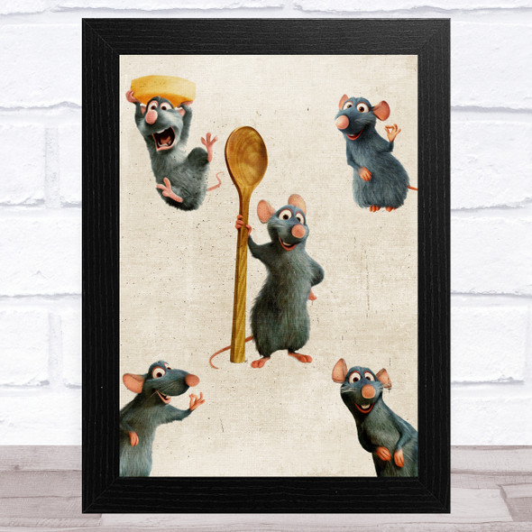 Ratatouille Rats Children's Kid's Wall Art Print