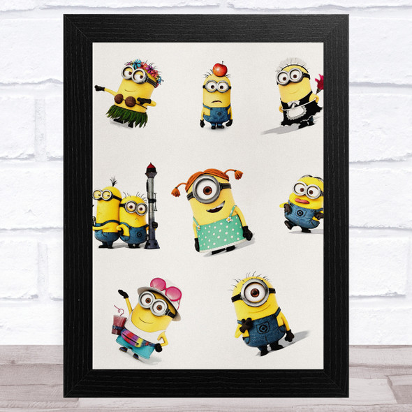 Minions Multi Children's Kid's Wall Art Print